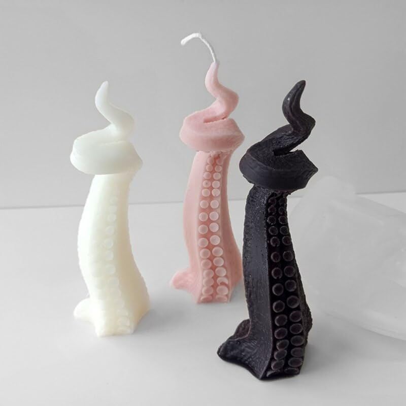 Octopus tentacle-shaped silicone soap mold from Everything Baby, non-stick mold for handmade soap and cake decoration.