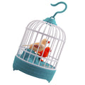 Two electronic talking bird toys for kids resembling chirping birds, voice-activated with live pet-like features, by Everything Baby.