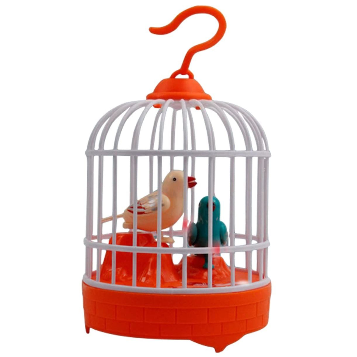Two electronic bird toys for kids, featuring talking, chirping sounds and voice activation, designed for pretend play with baby and kids.