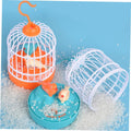 Two electronic bird toys for kids, featuring chirping sounds and voice activation, designed for pretend play with baby and kid pets.