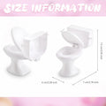 Miniature baby toilet seat toy from Everything Baby, perfect for dollhouse pretend play, featuring classic bathroom design.