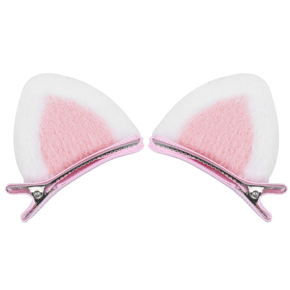 Baby girl cat ears hair clips with bows and alligator clips, cute hair accessories for toddlers and teens.