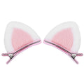 Baby girl cat ears hair clips with bows and alligator clips, cute hair accessories for toddlers and teens.