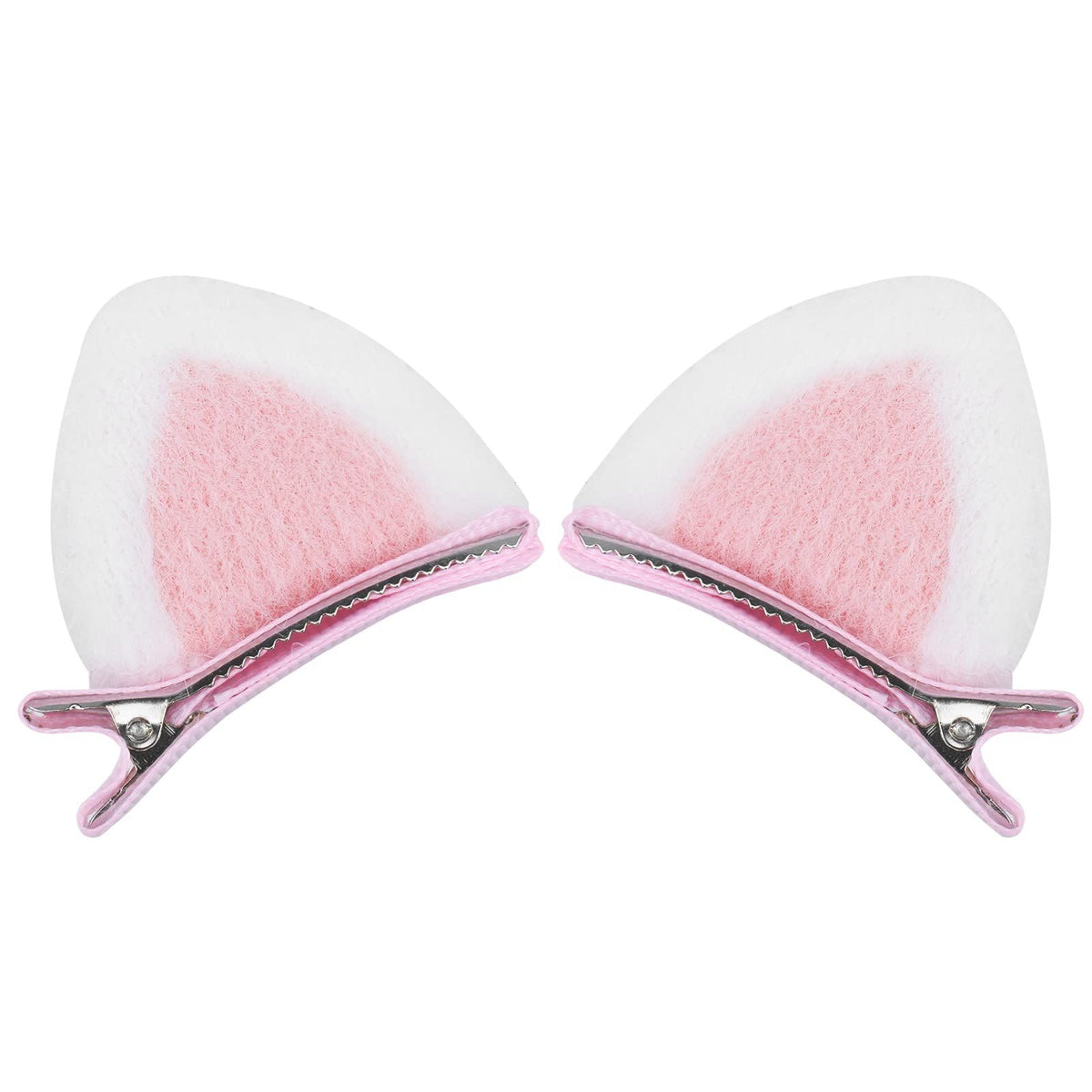 Baby girl cat ears hair clips with bows and alligator clips, cute hair accessories for toddlers and teens.