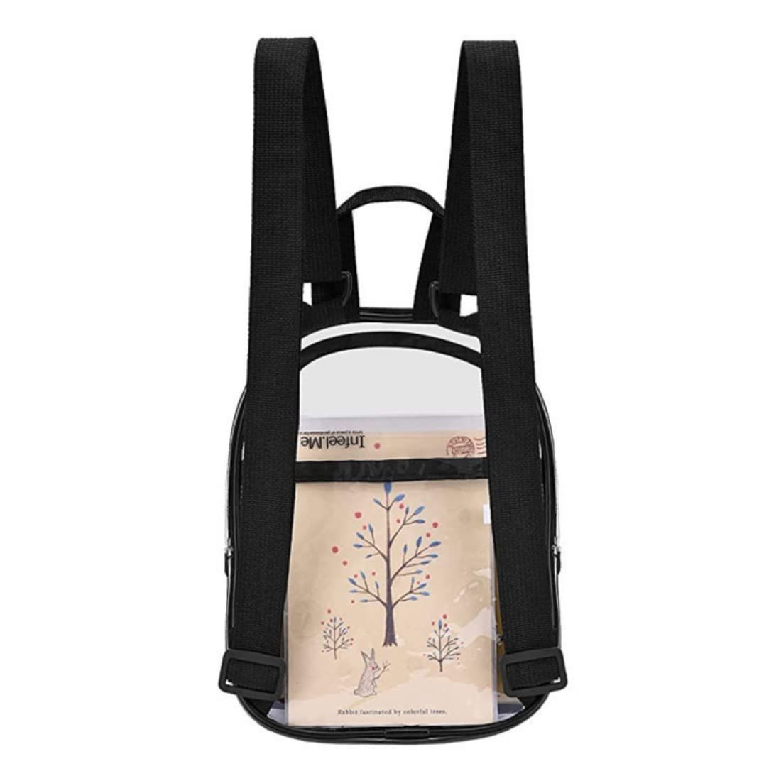 Black waterproof mini backpack for girls, stadium approved, ideal for sports, festivals, and outdoor activities by Everything Baby.