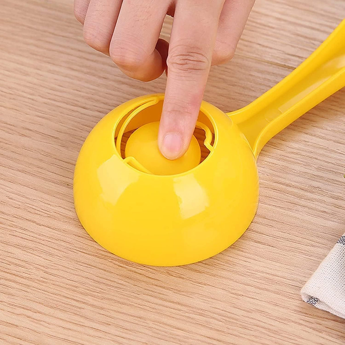 Yellow rice paddle scoop mold for making rice balls, non-stick sushi rice spatula, ideal for kitchen and pretend play.