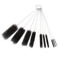 Set of 10 baby bottle and straw cleaning brushes from Everything Baby, including nylon tube brushes for sippy cups, tumblers, and water bottles.