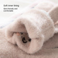 Baby and kids warm touch screen gloves with colorful cartoon embroidery, knitted, skin-friendly, suitable for cycling and cold weather.