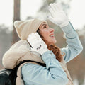 Baby and kids warm touch screen cycling gloves with cute cartoon embroidery, knitted, skin-friendly, cold-proof, from Everything Baby.