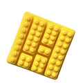 Silicone candy mold with multi-size building block shapes for chocolates, candies, and cakes, by Everything Baby.