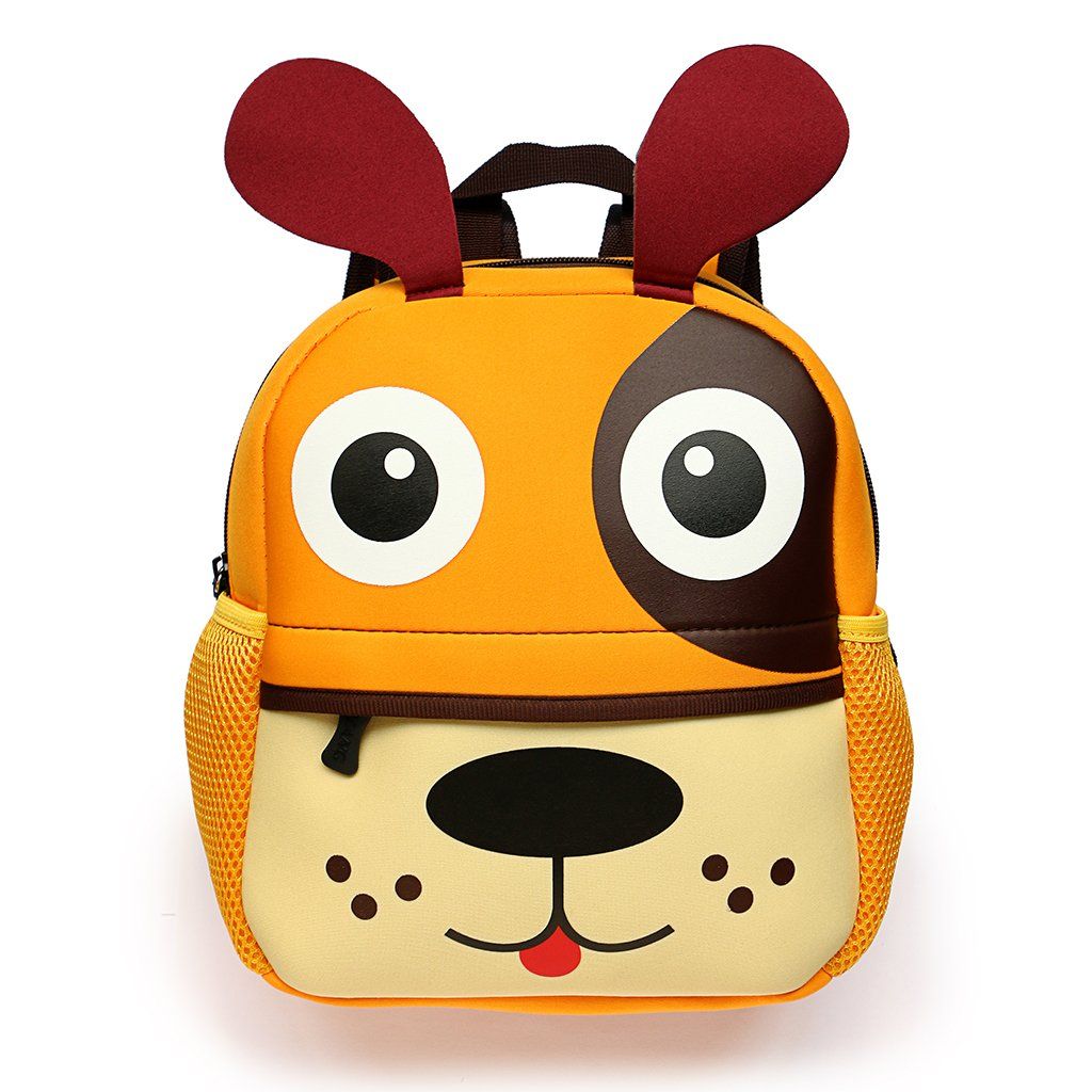 Cute toddler backpack for boys and girls featuring cartoon design, made of neoprene, perfect for preschool and kindergarten.