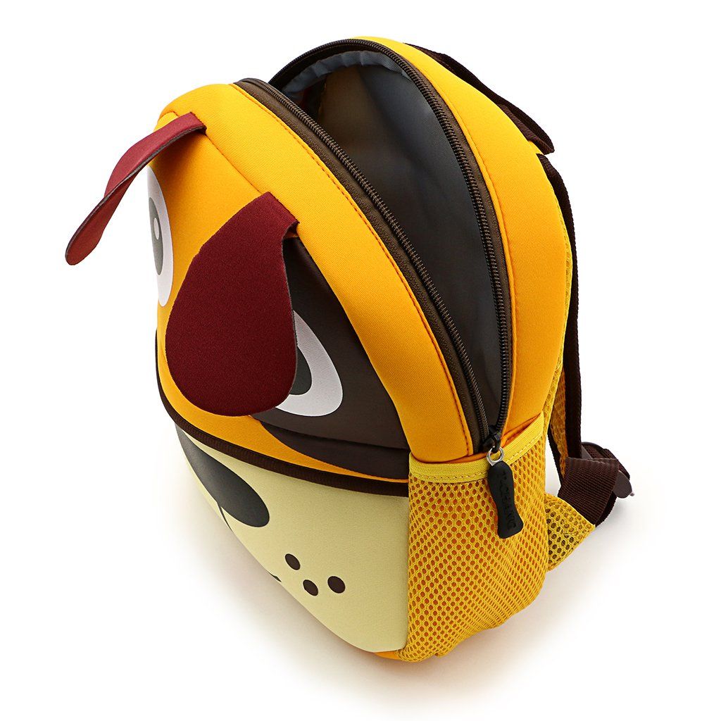 Cute toddler backpack for boys and girls by Everything Baby, featuring colorful cartoon neoprene design for preschool and kindergarten.
