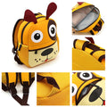 Cute toddler backpack for boys and girls with cartoon design, made of neoprene, perfect for preschool and kindergarten.