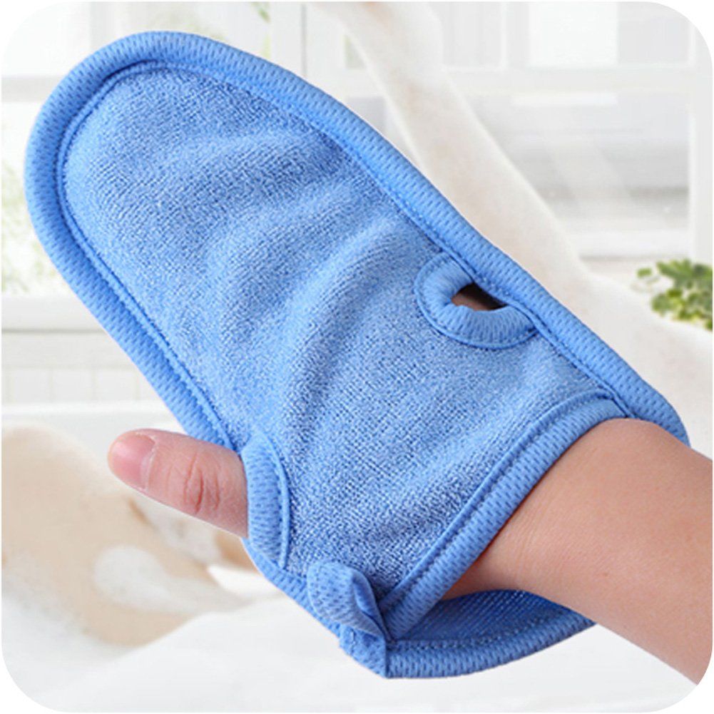 Soft double-sided bathing mitts from Everything Baby, gentle face and body wash sponges for kids and adults.