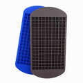 Two silicone ice cube trays with easy-release design, ideal for making frozen cubes for baby feeding or drinks.