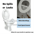 10-pack of urine collection hats for toilets, designed for female urinal stool sample collection, 32oz capacity, by Everything Baby.