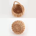 Wicker picnic basket with handle by Everything Baby, suitable for outdoor picnics, garden decor, or storage, featuring woven willow design.