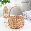 Wicker picnic basket with handle by Everything Baby, ideal for outdoor picnics, garden decor, and storage.