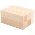 Six basswood carving blocks for kids' woodworking hobby kit, ideal for beginners, by Everything Baby.