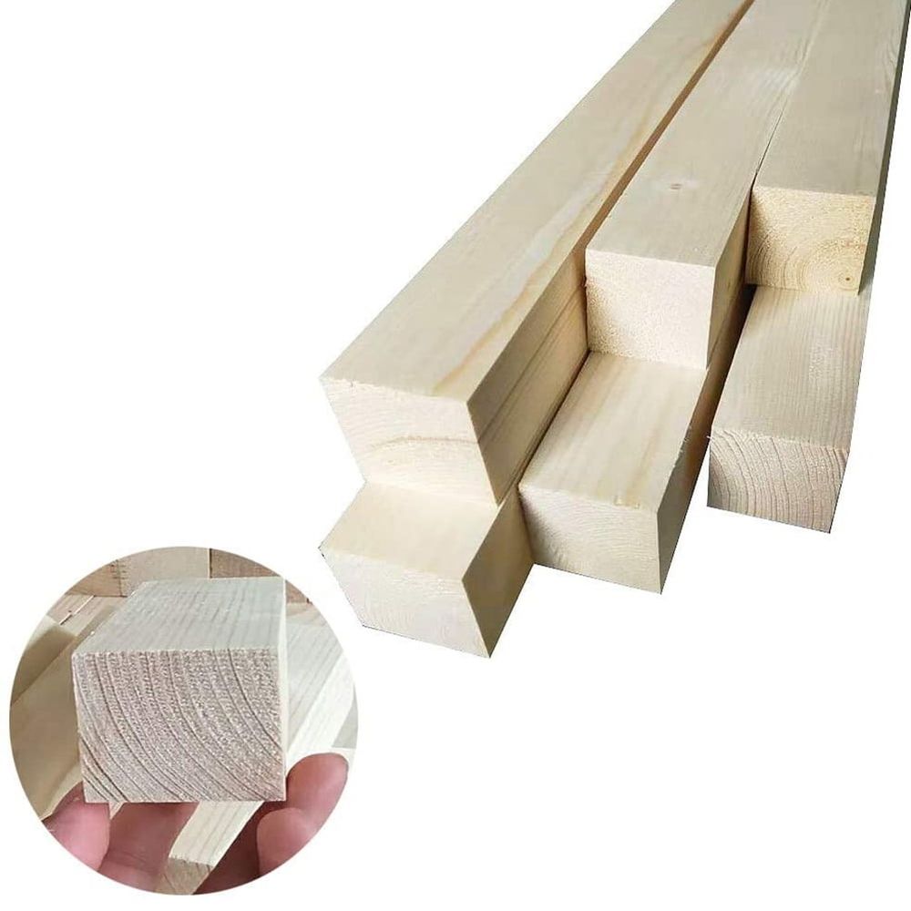 Six basswood carving blocks for woodworking hobby kits, ideal for beginners and kids, shown in a set with natural wood texture.