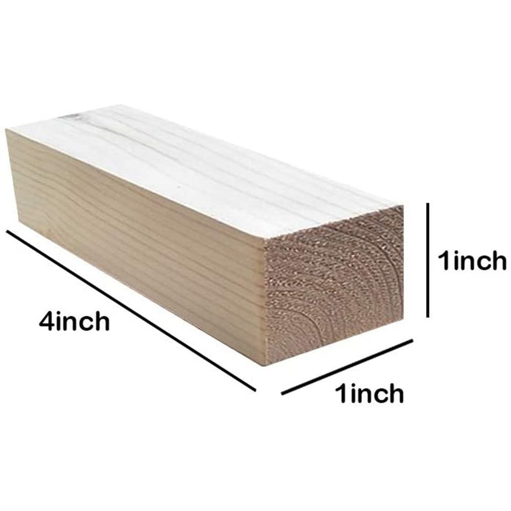 Set of six basswood carving blocks from Everything Baby for kids' DIY woodworking and carving hobby projects.