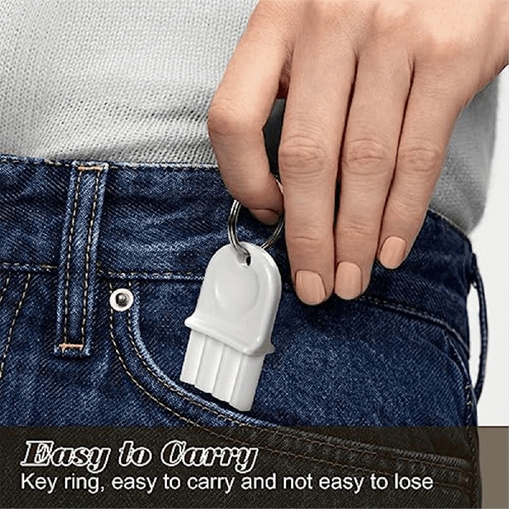 Baby tissue dispenser keys compatible with Pacific Tissue toilet paper dispensers, part of Everything Baby nursing and grooming kits.