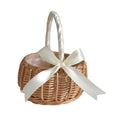 Woven flower basket by Everything Baby, 19cm wicker gift basket with colorful floral design, suitable for kids outdoor play.
