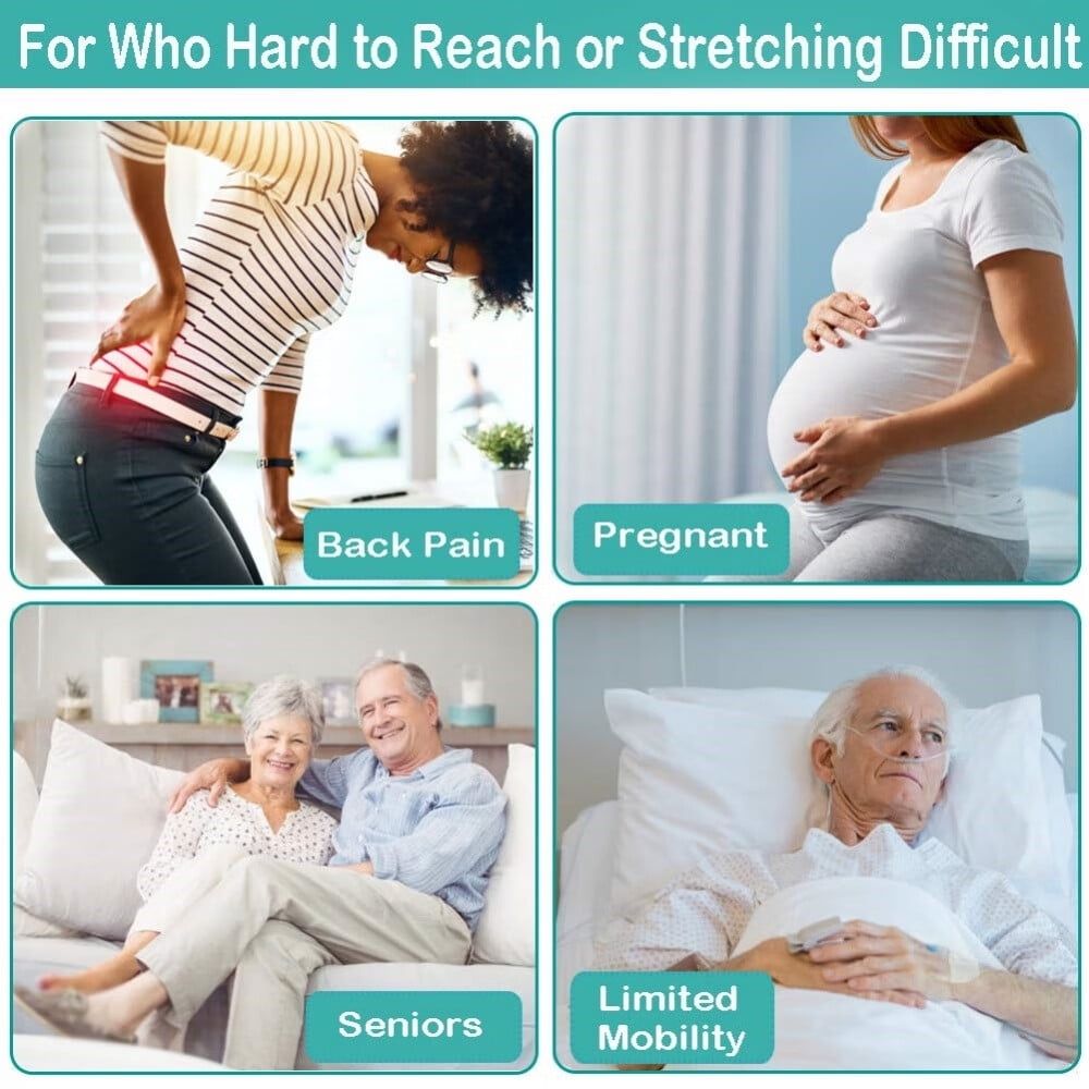 Aid Wiper self-assist bathroom wipe tool for seniors, pregnant, or post-surgery, helping with bottom hygiene comfortably.