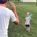 Toss and catch ball game set with 8 discs and 8 balls, Velcro catching balls for outdoor beach and yard family play.