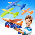 Everything Baby 3-pack LED foam airplane launcher toys for kids, includes 13.2' glider planes with LED lights and two flight modes.