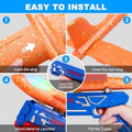 3-pack LED foam airplane launcher toys from Everything Baby, includes 13.2' glider planes for outdoor flying fun for kids ages 4-12.