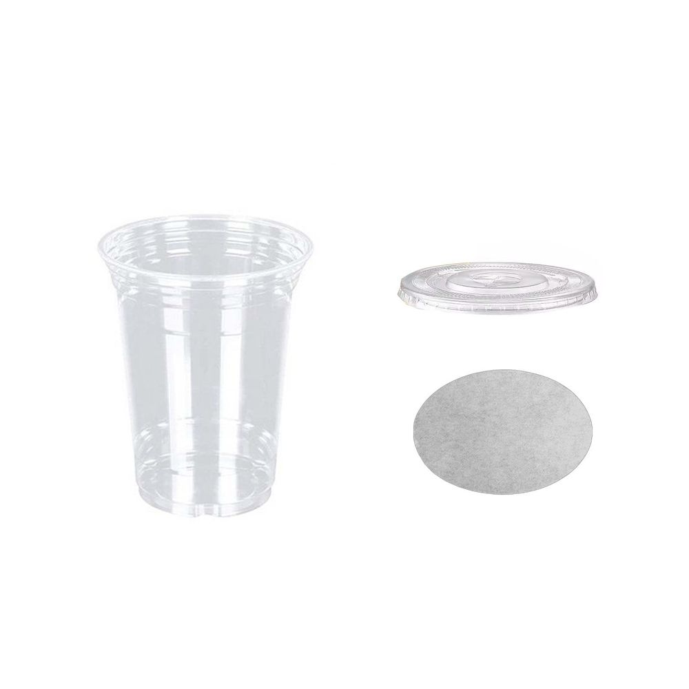 Clear plastic PET cups from Everything Baby, reusable tumblers for birthdays, picnics, and events, suitable for kids and babies.