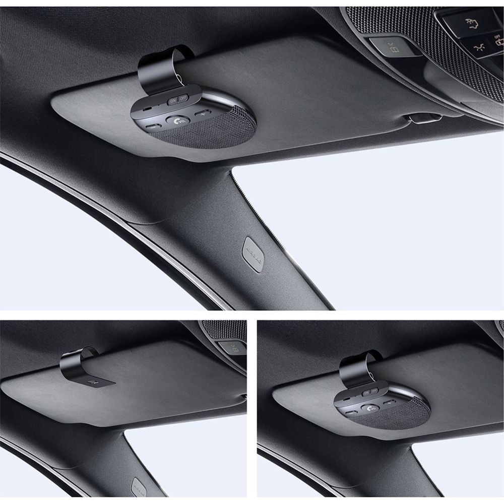 Bluetooth Handsfree Car Kit SP11 by Everything Baby, wireless speakerphone with voice announcements and 10-hour talk time for cars.