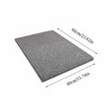 Faux sisal carpet floor mat with non-slip backing, washable jute-style doormat for indoor entryway, living room, or bedroom.