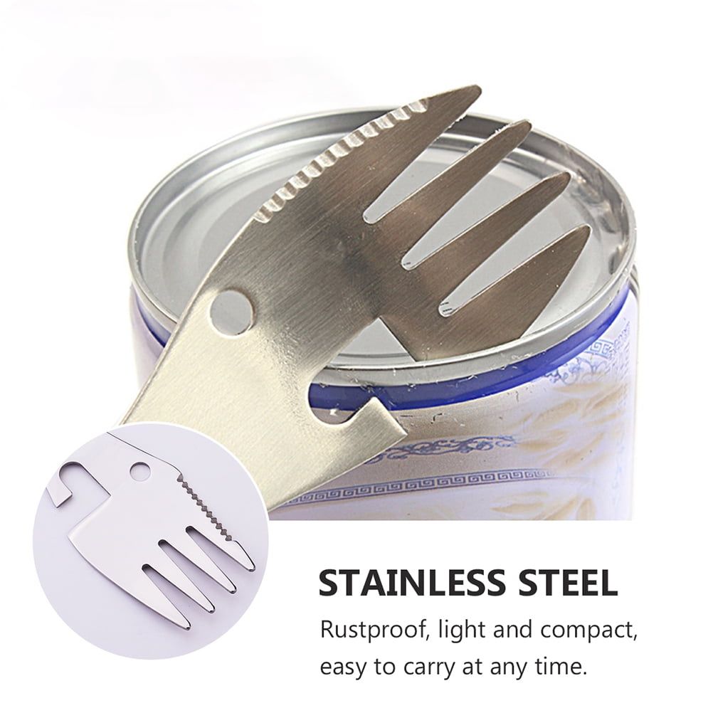 Stainless steel hiking utensil set for outdoor play, 2-pack, suitable for kids, with child-friendly utensils for outdoor adventures.