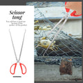 Silver outdoor metal fish and crab gripper with ergonomic design, ideal for kids' outdoor play equipment.