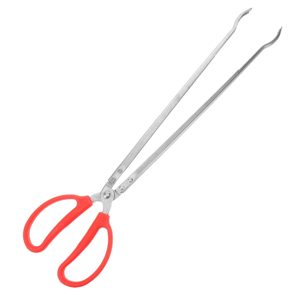 Silver outdoor metal fish and crab gripper with ergonomic design, ideal for kids' outdoor play and toy collection.