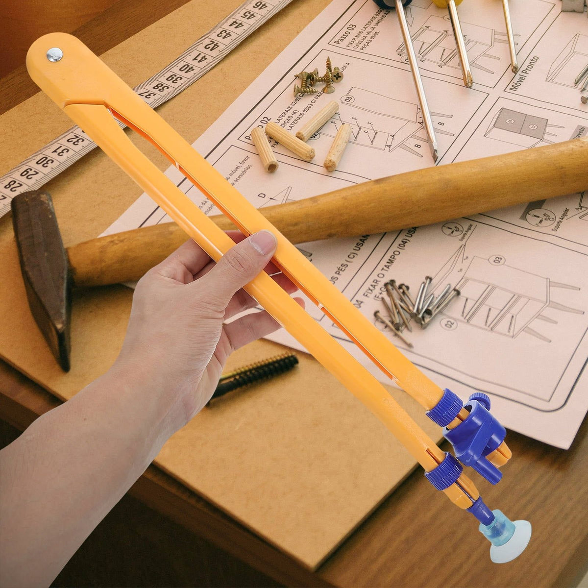 Plastic geometry compass for kids, outdoor educational toy from Everything Baby, suitable for outdoor play and back-to-school activities.