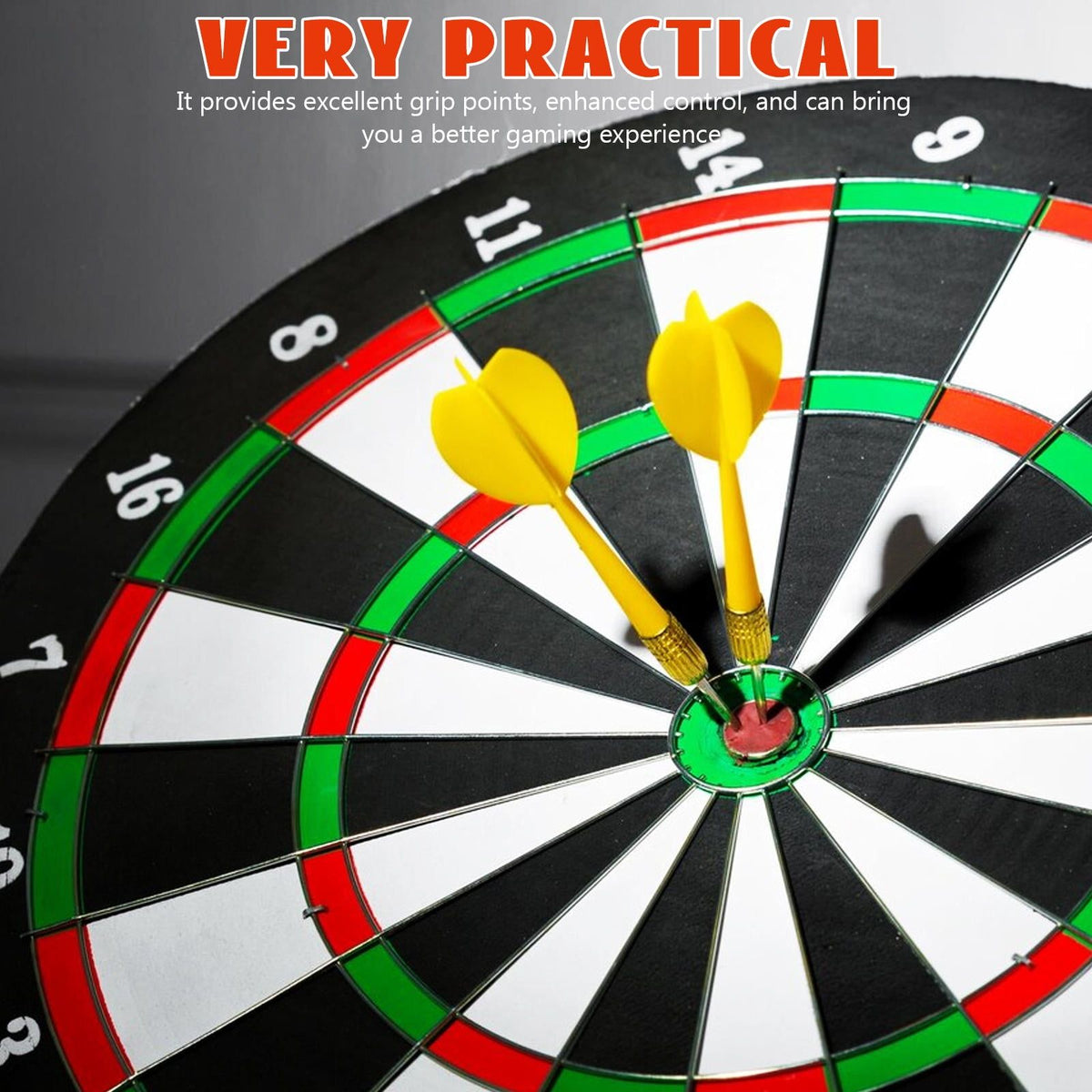 Set of 15 metal tip darts with patterned flights for indoor and outdoor play, designed for kids’ outdoor leisure activities.