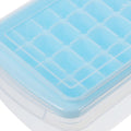 Blue ice grid building toy from Everything Baby, designed to prevent ice cubes from connecting, suitable for kids and family play.