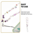 Two beaded crystal phone chains from Everything Baby, designed to prevent loss and add decorative charm for everyday use.