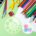 Set of 10 plastic protractors for students, circle measuring tools for outdoor play and educational activities, by Everything Baby.