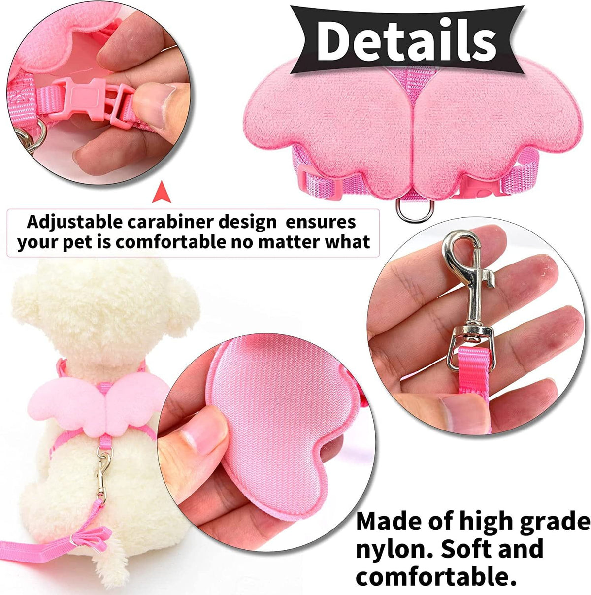 Pet duck harness for outdoor walking, adjustable traction rope for rabbits, guinea pigs, and small animals, by Everything Baby.