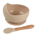 Silicone baby bowls with spoons from Everything Baby, BPA-free suction bowls for toddlers and kids feeding set.