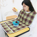 Reusable waterproof adult bib with crumb catcher, ideal for eating, designed for women and men, from Everything Baby.