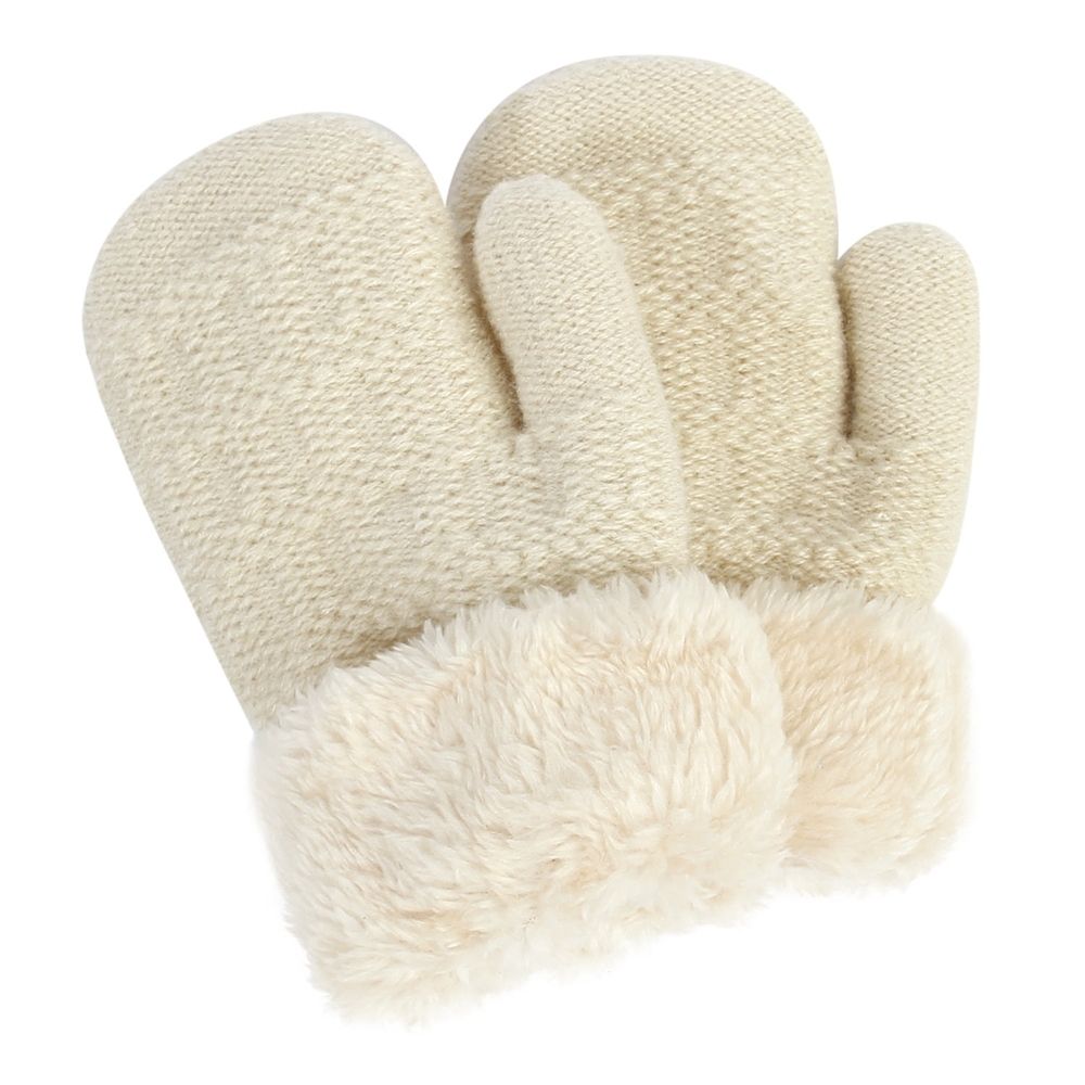 Cute baby and toddler winter mittens with fleece lining, warm thermal gloves for boys and girls, unisex and thick for cold weather.