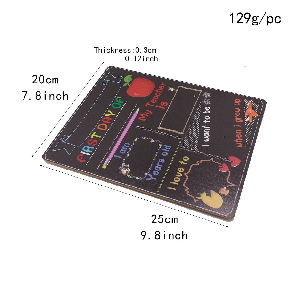 Two creative first day chalkboards for kids by Everything Baby, featuring blackboards for DIY school day classroom activities.