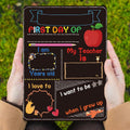 Two creative chalkboards for kids' first day of school, featuring DIY blackboard designs by Everything Baby.