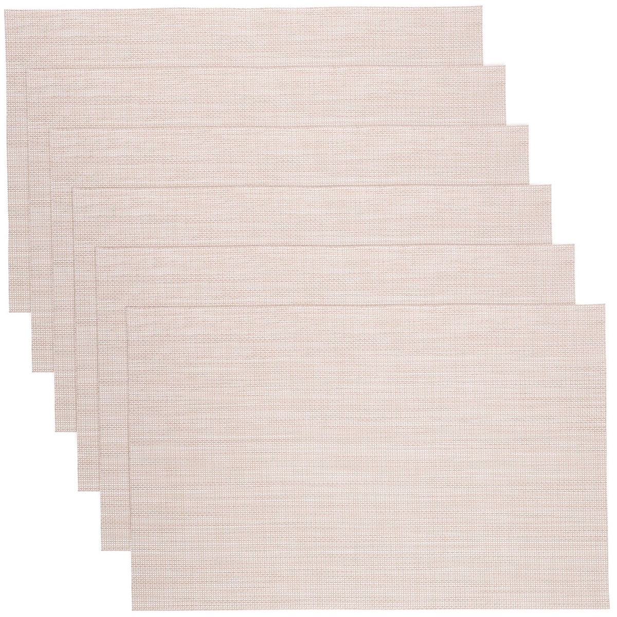 Set of 6 plastic dining table placemats for kids, colorful dinner mats from Everything Baby for pretend play and table decoration.