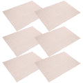 Set of 6 plastic dining table placemats for kids, colorful pretend play table decoration by Everything Baby.